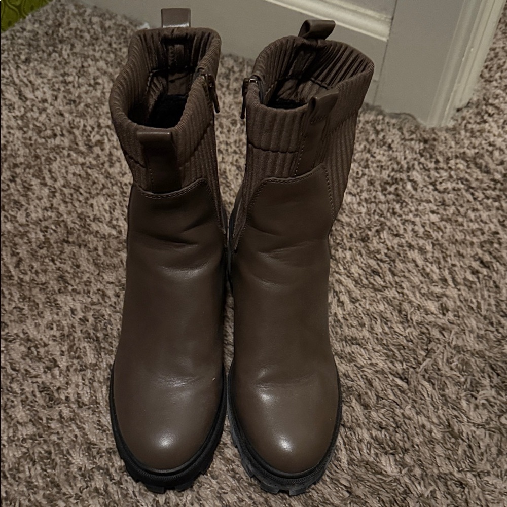a new day Dark Brown Ankle Boots